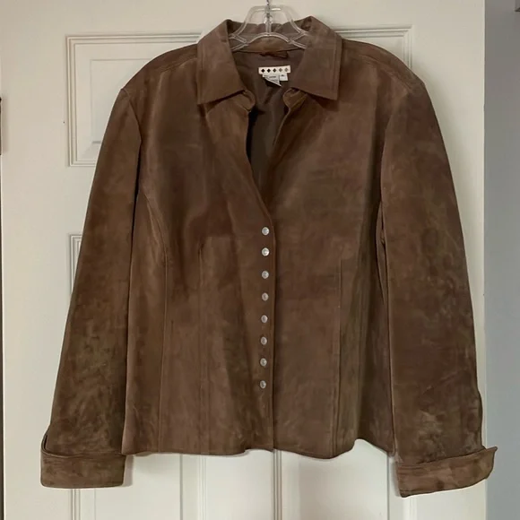 Chocolate Brown Suede Leather Jacket
XL - Picture 1 of 4